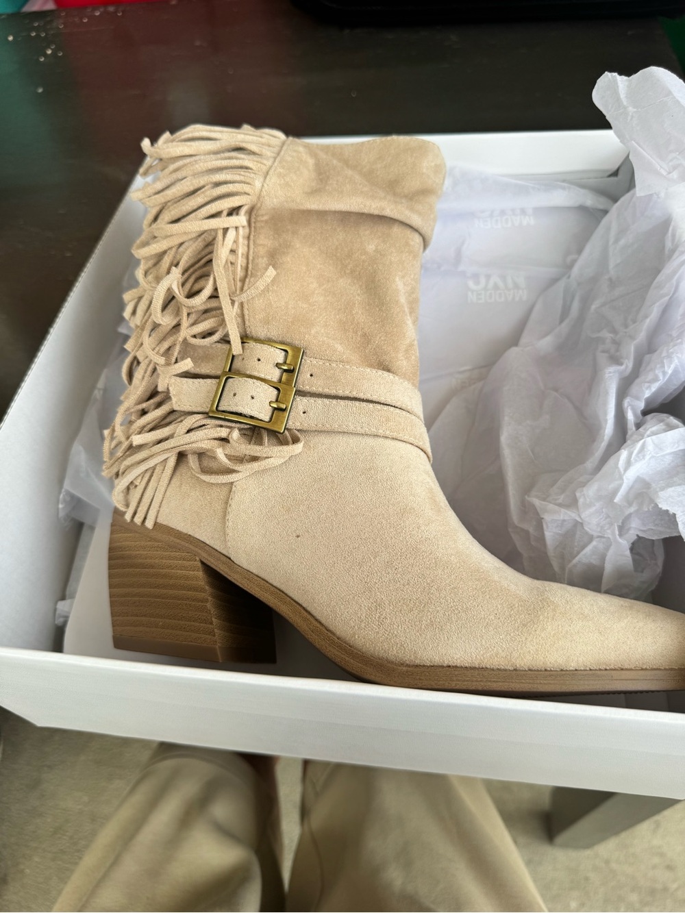 Madden NYC Women's Fringe Boots